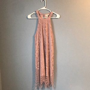Dusty Rose Lace Dress. Size medium, Miami brand.
